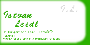 istvan leidl business card